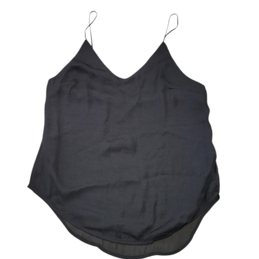 Silence & Noise Black Camisole S Minimalist Fairycore Goth Y2K Night Out Basics